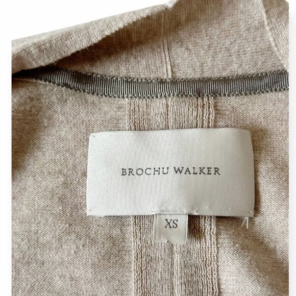 Brochu Walker Linen Blend Open Front Duster Cardigan, Size XS - Picture 9 of 12